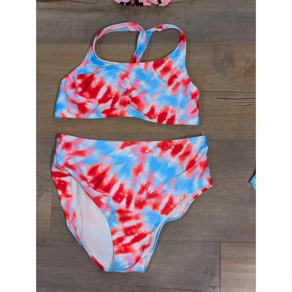 Girls Swimsuit Bundle Size L (10/12) Art Class 4 Two-Piece Swim Sets NWOT